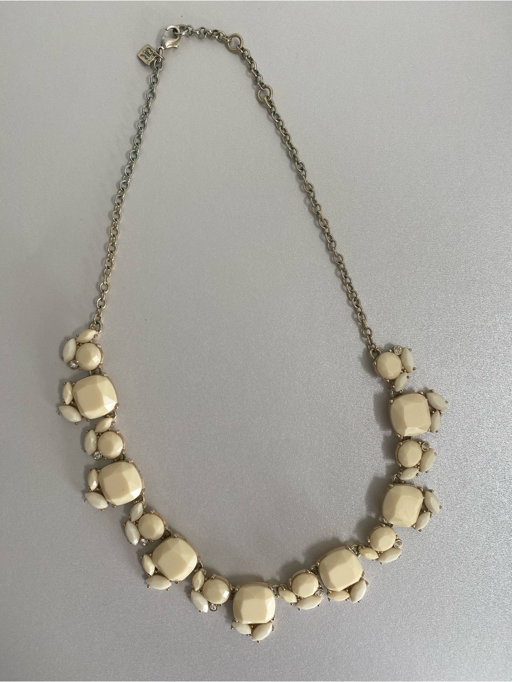 Banana Republic Cream Faceted Statement Necklace